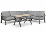 Aluminium Loungeset Hoekbank - Antraciet Frame - 5-delig - Belito Lotte - Hoge tafel