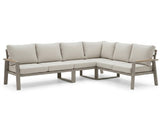 Lotte hoek loungeset taupe hoek loungeset aluminium