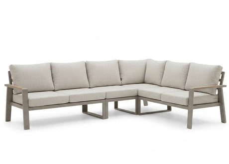 Lotte hoek loungeset taupe hoek loungeset aluminium