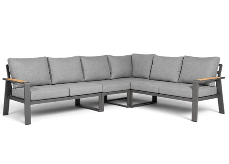 Belito lotte hoek loungeset antraciet zonder tafel