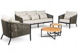 Belito® Ouddorp Loungeset - Army  - All-Weather Nr. 1 Green showroommodel