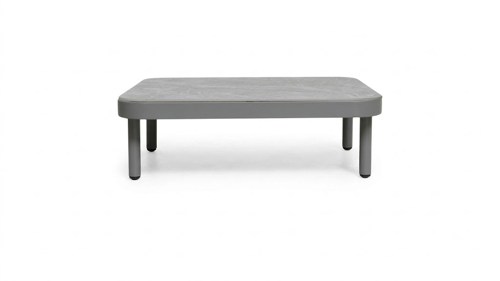 Apple Bee Maui Bijzettafel | Keramiek & Aluminium | Smoke Grey | 85x40x25 cm