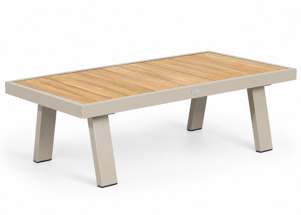 Belito Koffietafel, 121 x 60 cm, Taupe, Teak
