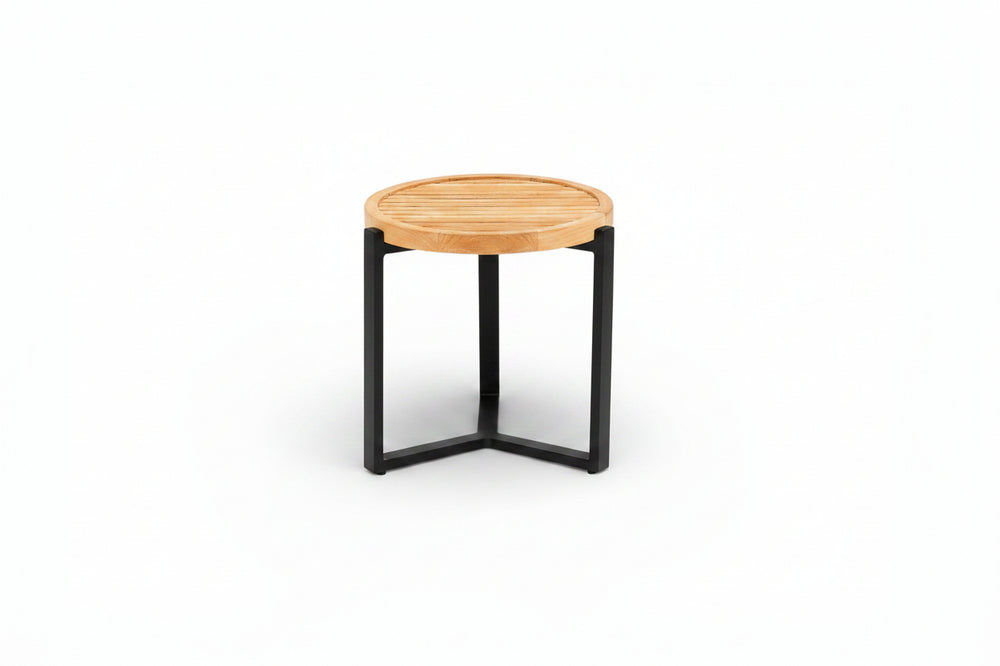 Monaco Salontafel Black Teak Ø45cm