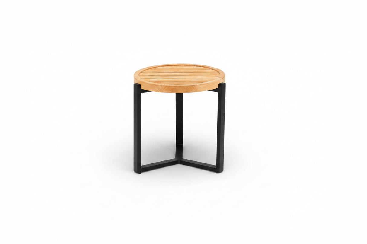 Monaco Salontafel Black Teak Ø45cm