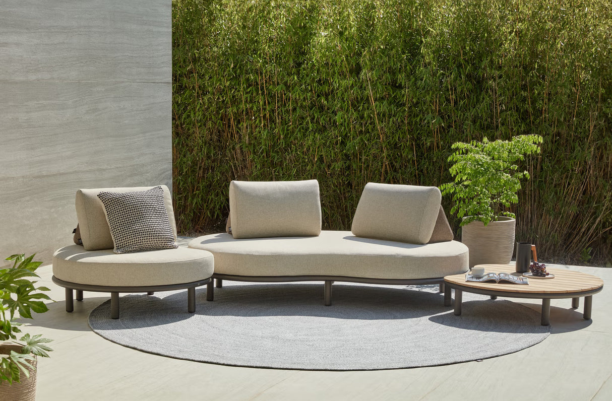 Apple Bee Moon Island Loungeset Nr. 3 | Bronze | 230x410 cm | 3-delig
