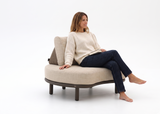 Apple Bee Moon Island Loungestoel | Bronze | Cotton Flower | BeeWett®