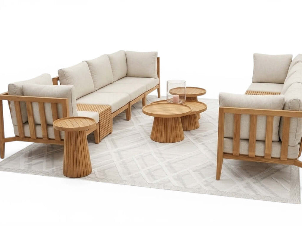 Belito Daan XL U Vorm Loungeset Nr. 14 | Teakhout | 320 x 320 x 320 cm