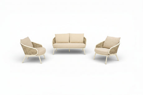 Pine Key loungeset oyster inclusief tafelset