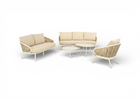 Pine Key loungeset oyster met tafels