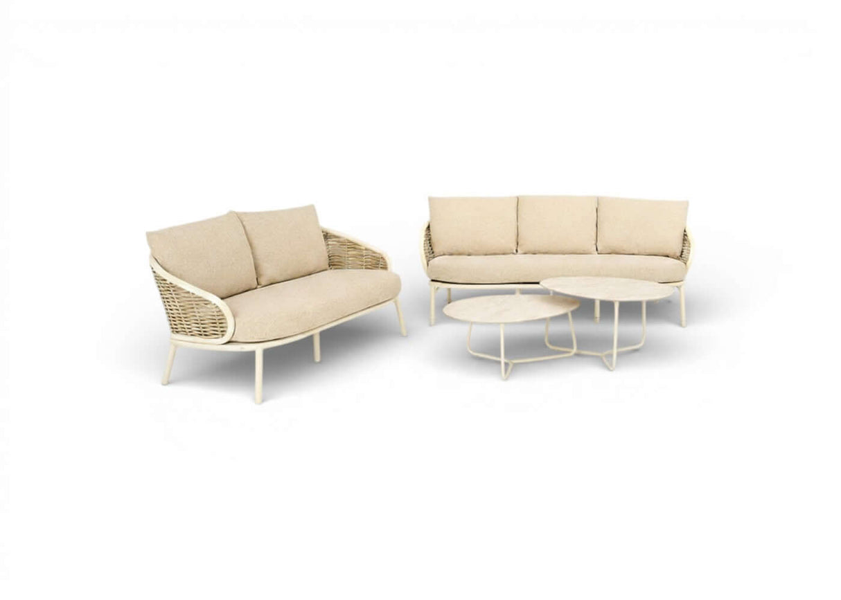 Pine Key oyster loungeset - 4 delig