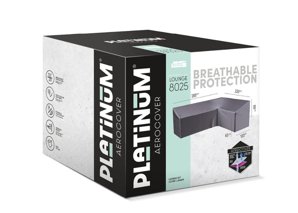 Platinum aerocover hoes 285 x 220 cm links lang voorzijde