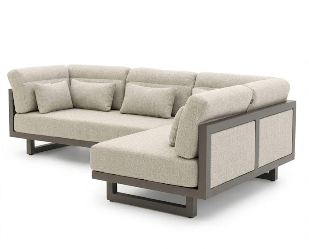 Santorini chaise longue right upholstered