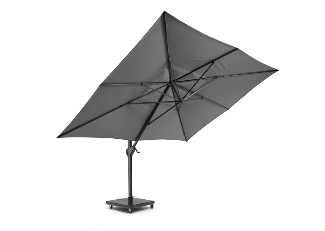 4Seasons Hacienda Zweefparasol 300x400cm - Charcoal Frame & Doek