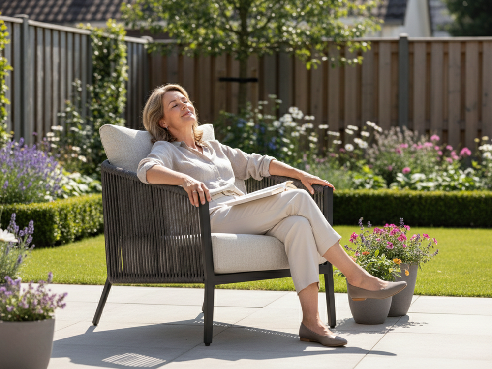 Belito® Ouddorp Aluminium Stoel-Bank Loungeset - Rope - All-Weather - Nr.1