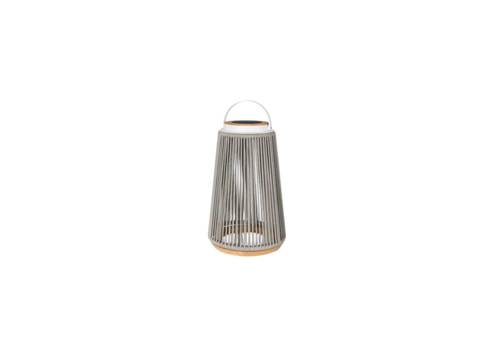 Rocca sfeerlamp tuin solar - aluminium - Rope - light grey - set