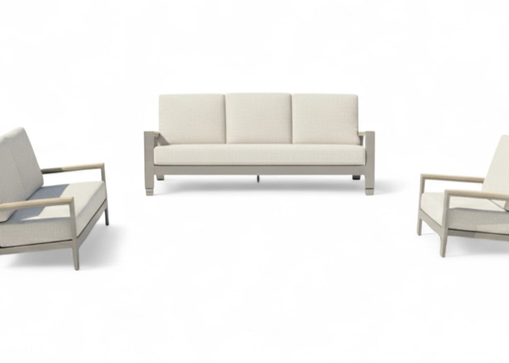 Apple Bee Spring Aluminium Loungeset 6 Persoons Taupe - Nr. 4