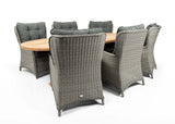 Belito® Milou tuinset 6 personen - 7 delig - 240 cm ovaal Teak
