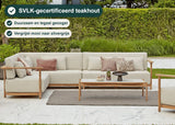 Apple Bee St. Lucia Loungeset 4-delig Links, 316 x 240 cm, SVLK Teak, Incl stoel – foto 2 – SVLK-gecertificeerd teakhout