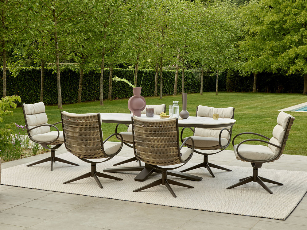 Apple Bee Zanzibar & Camp Bay Tuinset | 220 cm | 7-delig | Bronze