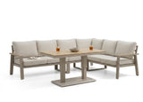 Belito Lotte Loungeset Hoekbank Nr. 10 | Taupe Aluminium | 288 x 220 cm | 6-persoons