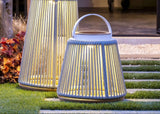 Rocca sfeerlamp tuin solar - aluminium - Rope - light grey - 37 cm