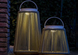 Rocca sfeerlamp tuin solar - aluminium - Rope - light grey - 37 cm