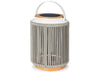 Valentino sfeerlamp tuin solar - aluminium - teakhout - light grey - set