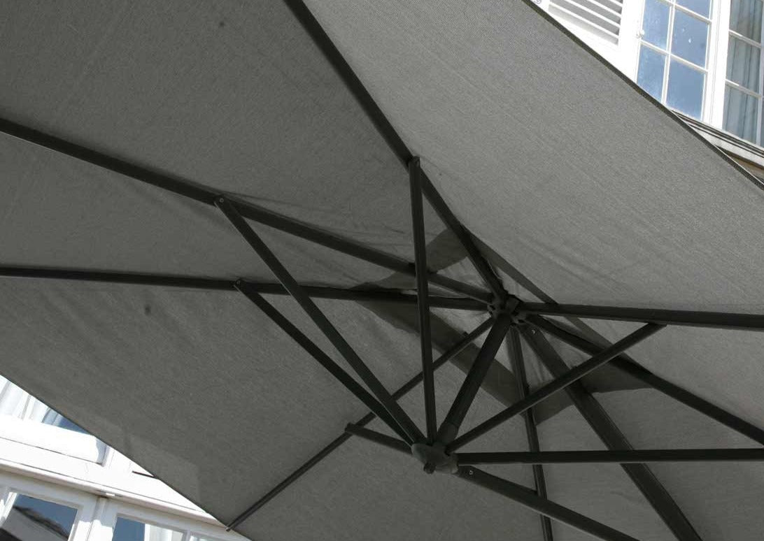 4Seasons Hacienda Zweefparasol 300x400cm - Charcoal Frame & Doek