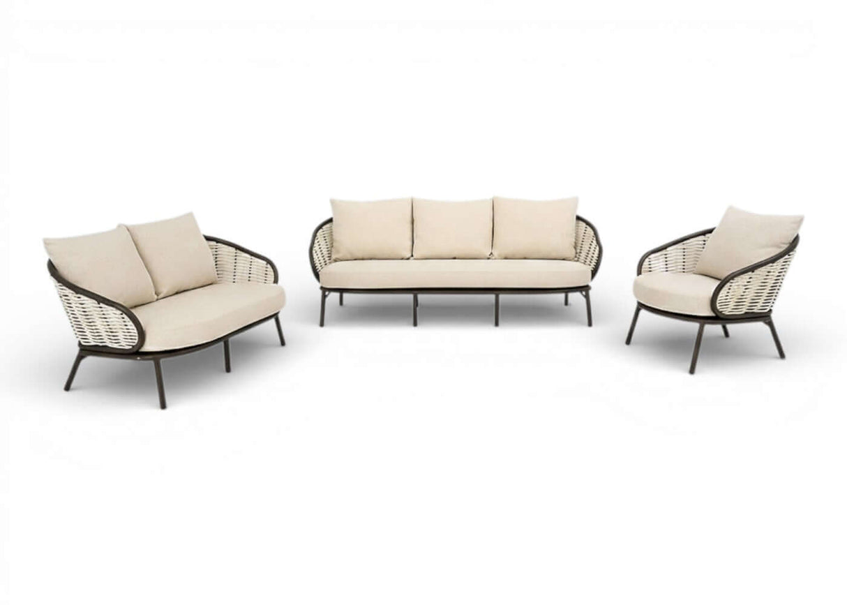 Apple Bee Pine Key Loungeset 3-delig Nr. 4 - Bronze