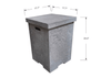 Elementi – Gasfles cover betonlook vierkant Elementi