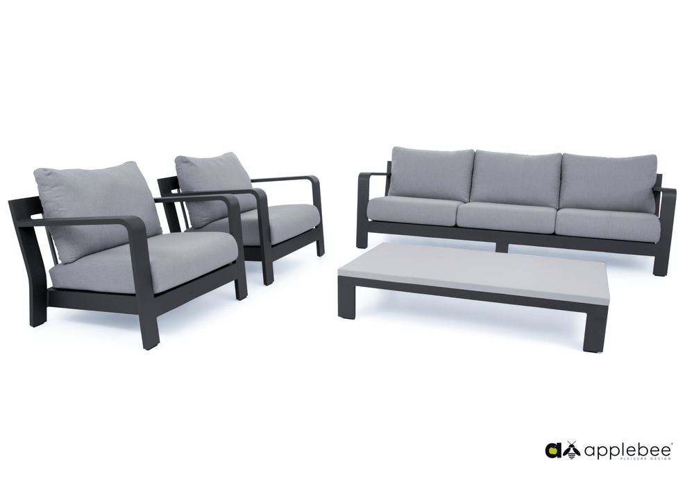 Apple Bee Delgado loungeset antraciet Apple Bee