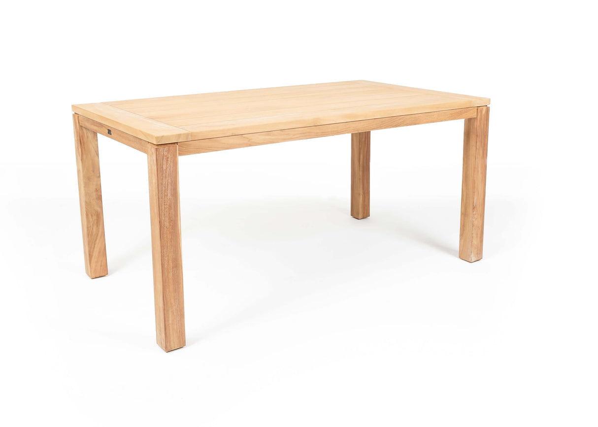 Belito®teak dining tuinset 160cm 5-delig stapelbaar