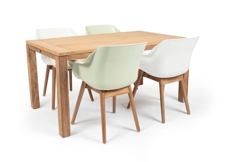 Hartman Sophie Aluminium/Belito tuintafel 160 cm dining tuinset 5-delig Hartman
