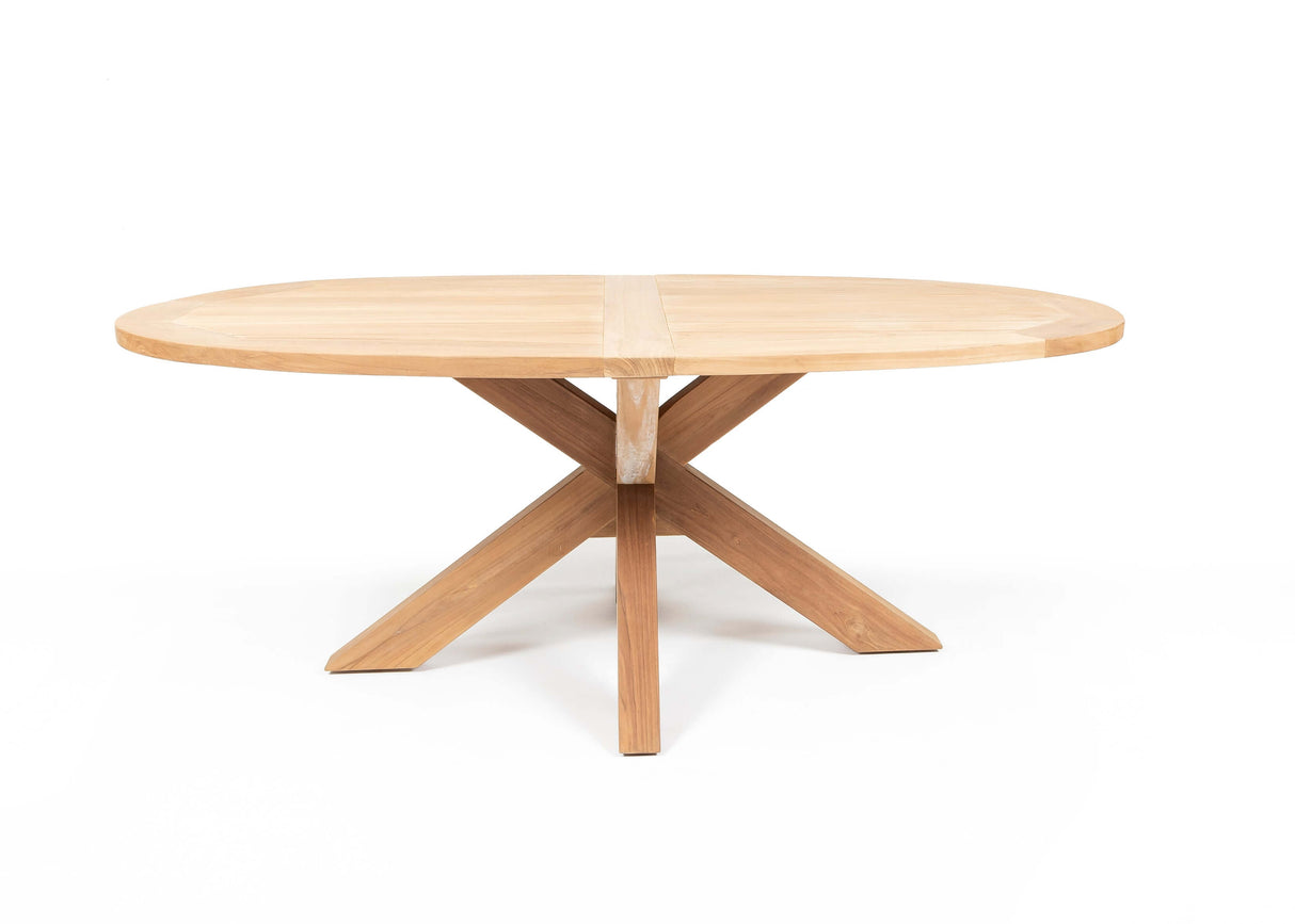 Belito® Milou dining ovaal tuinset 200 cm 5-delig - Earl grey