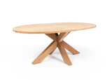 Belito® Milou dining ovaal tuinset 200 cm 5-delig - Earl grey