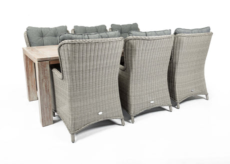 Belito® Milou dining tuinset 240cm 7-delig - Earl grey