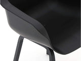 Hartman/Belito®teak dining tuinset 100cm 5-delig stapelbaar - Old grey Belito
